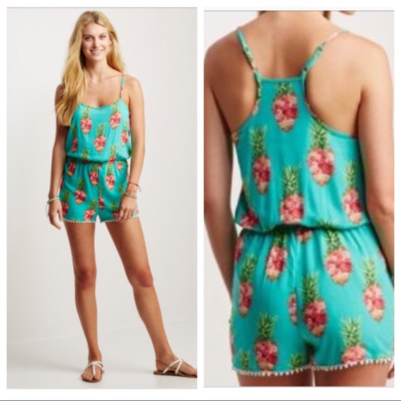 Aeropostale Pants - Aeropostale Floral Pineapple Romper